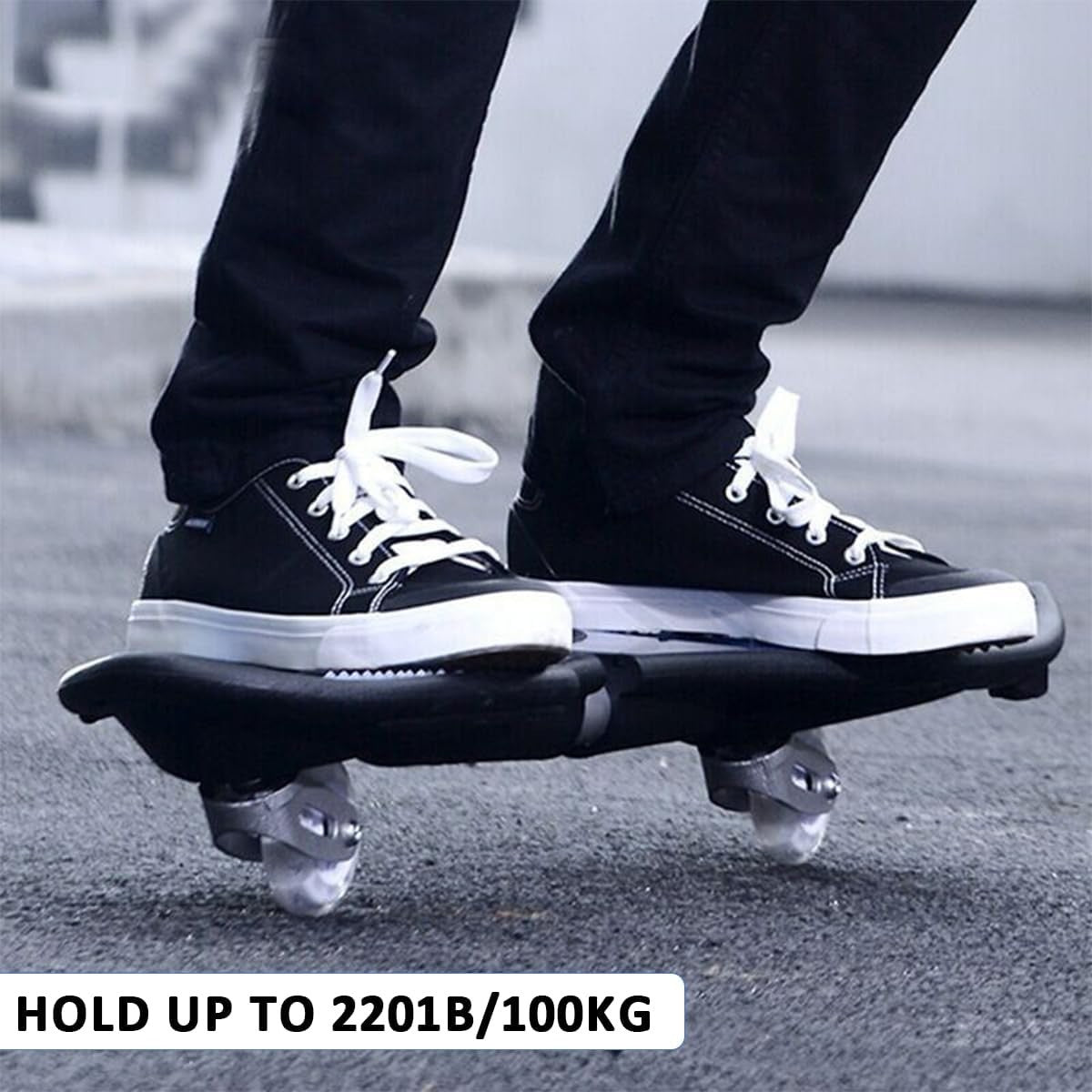 Youth Caster Board LED Light Up Shortboard Skateboard for Kids