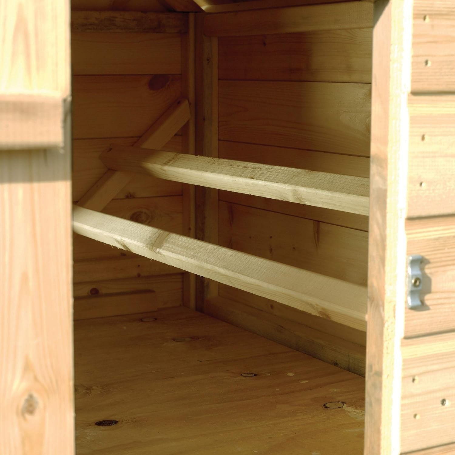 Large Wooden Chicken Coop 6 Hen House w Nest Box Ramp