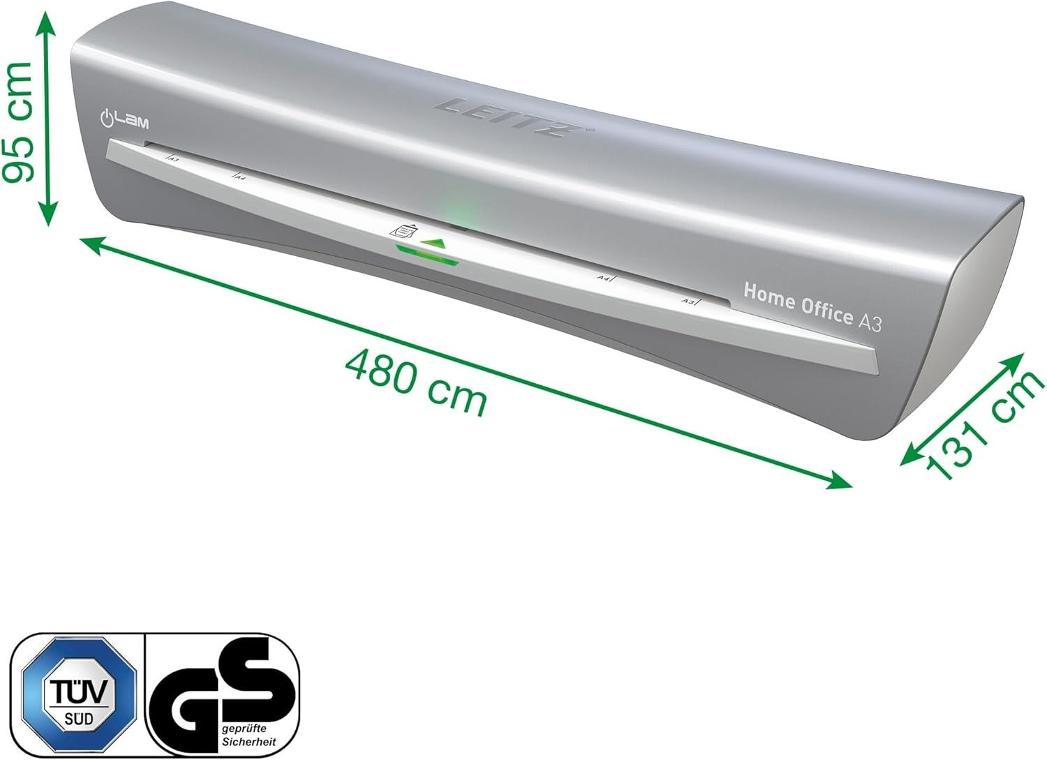 A3 Laminator Machine Home Office 75–125 Mic Fast Warm Up Starter Kit