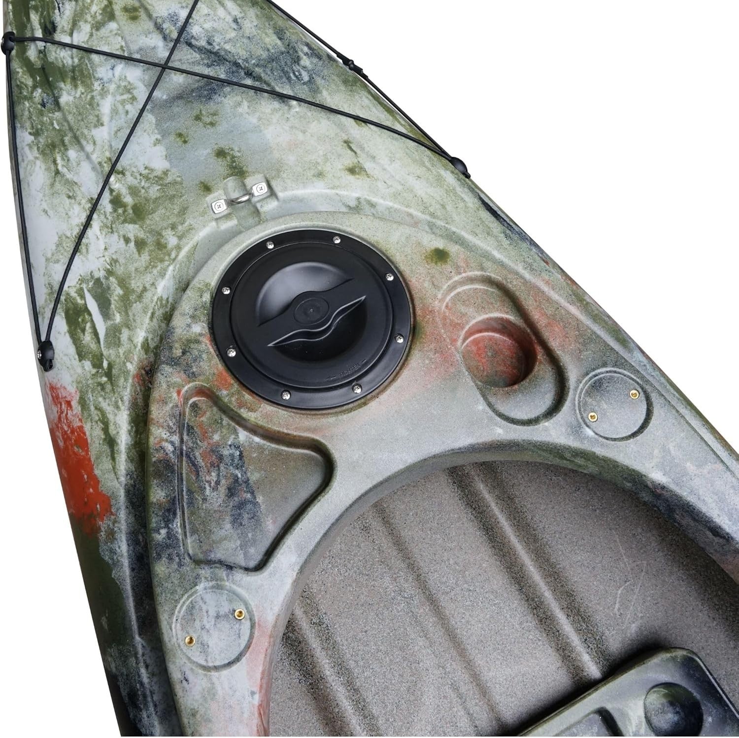 Sit Inside Fishing Kayak Stable Recreational Canoe w/ Paddle Seat