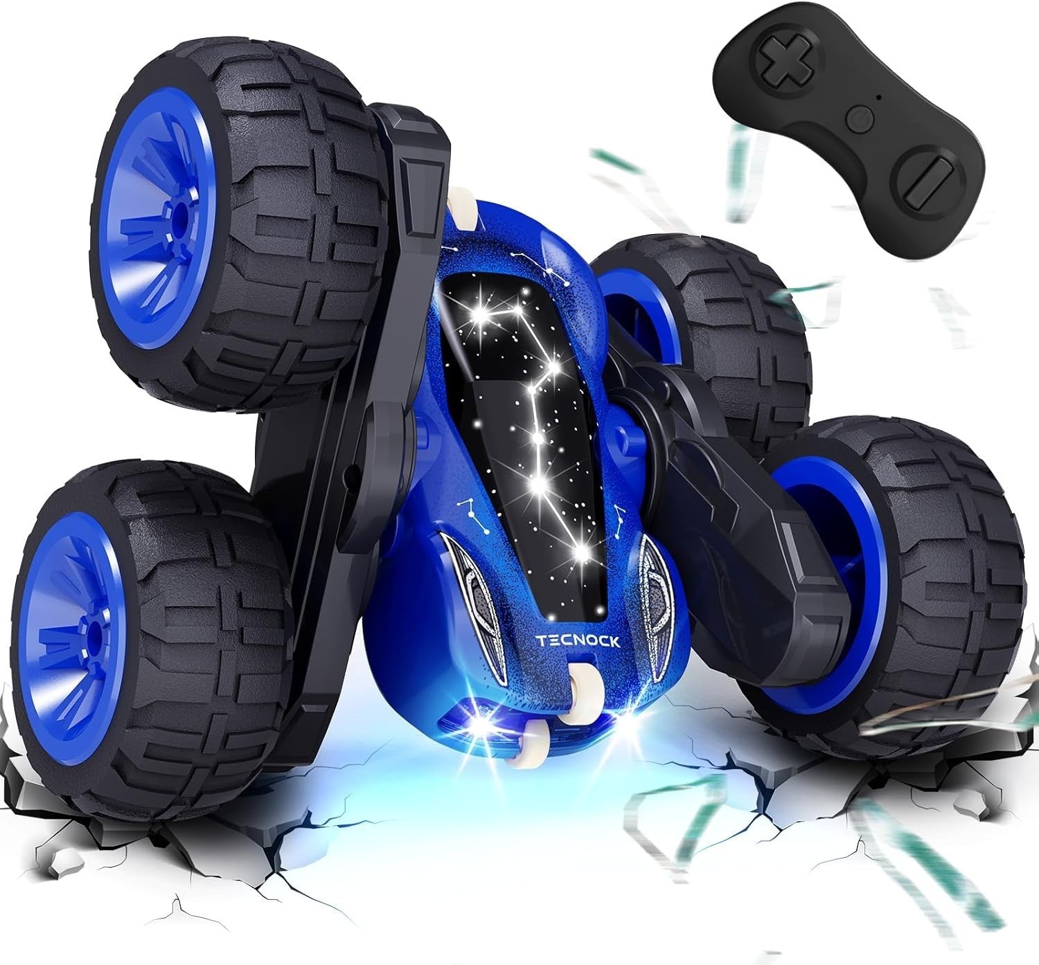 360° Flip RC Stunt Car for Kids 3-12 | LED Light Monster Truck Toy
