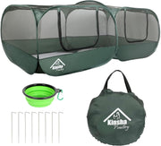 Pop Up Chicken Coop Run Portable Poultry Cage Tent