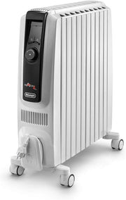 Oil Filled Radiator Heater 2500W Digital Timer ECO Anti Frost Quiet