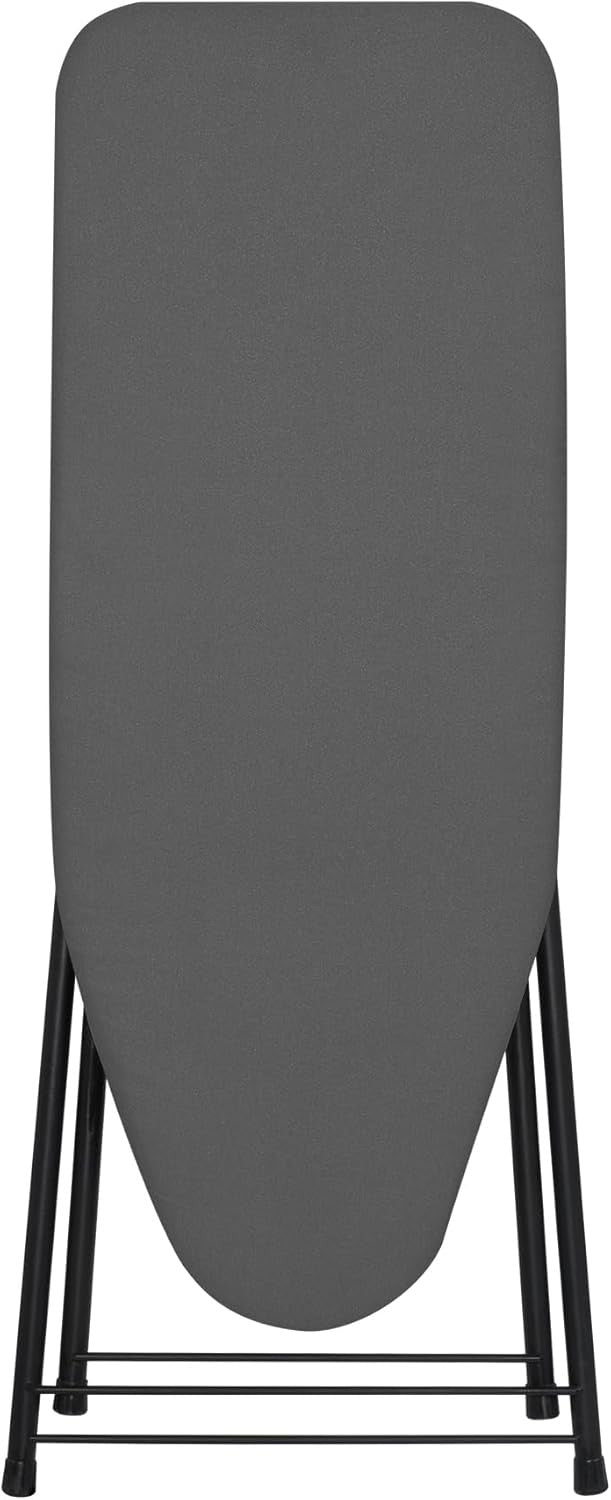 Compact Ironing Board Foldable Space Saving Lightweight with Dark Grey Cover