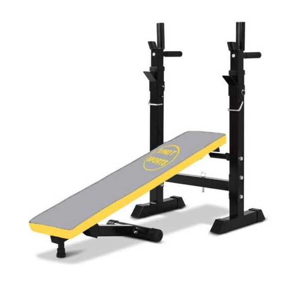 Multi Gym Chest Press Bench Flat Incline Dip Station Foldable