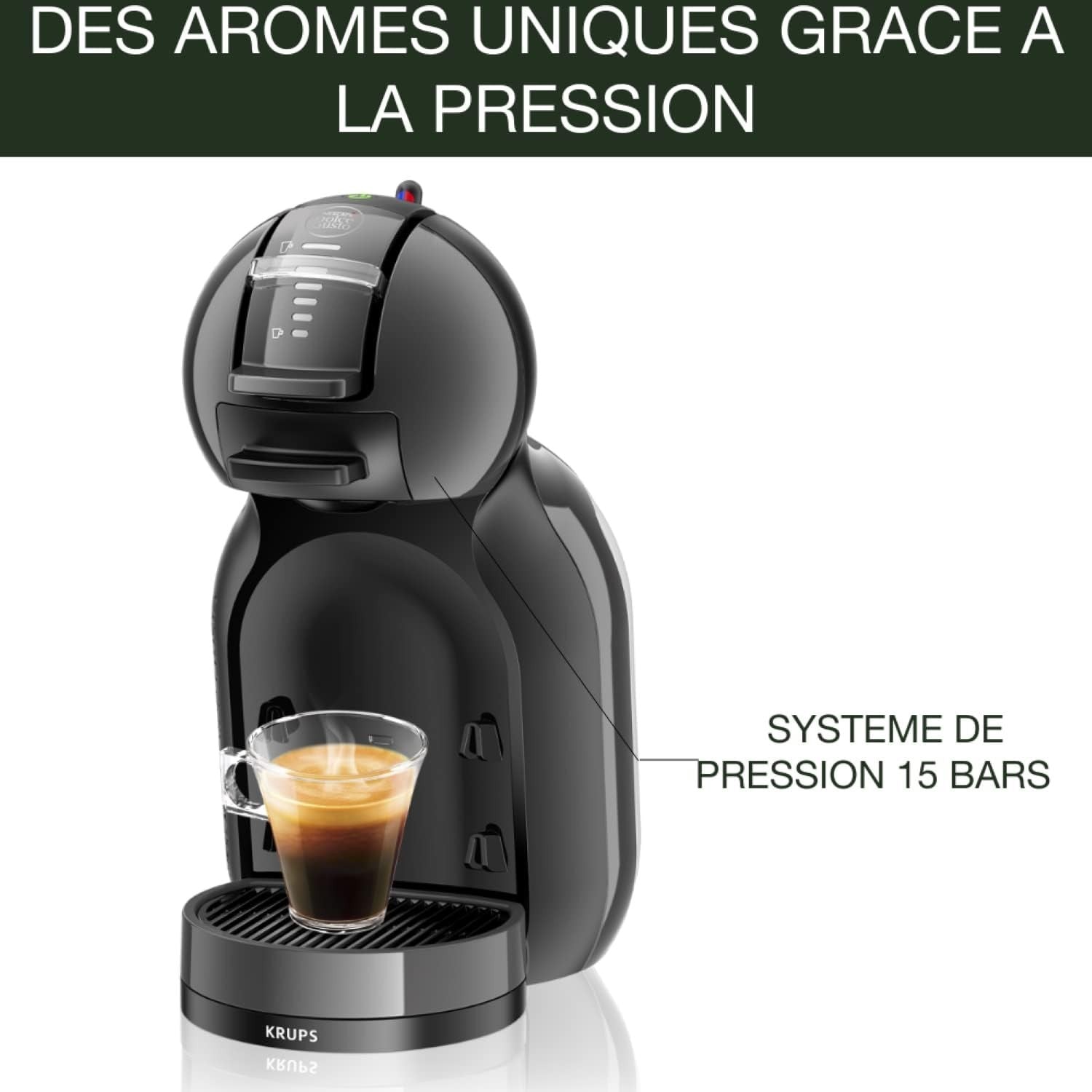 Automatic Espresso Capsule Coffee Maker | 15 Bar High Pressure | One-Touch