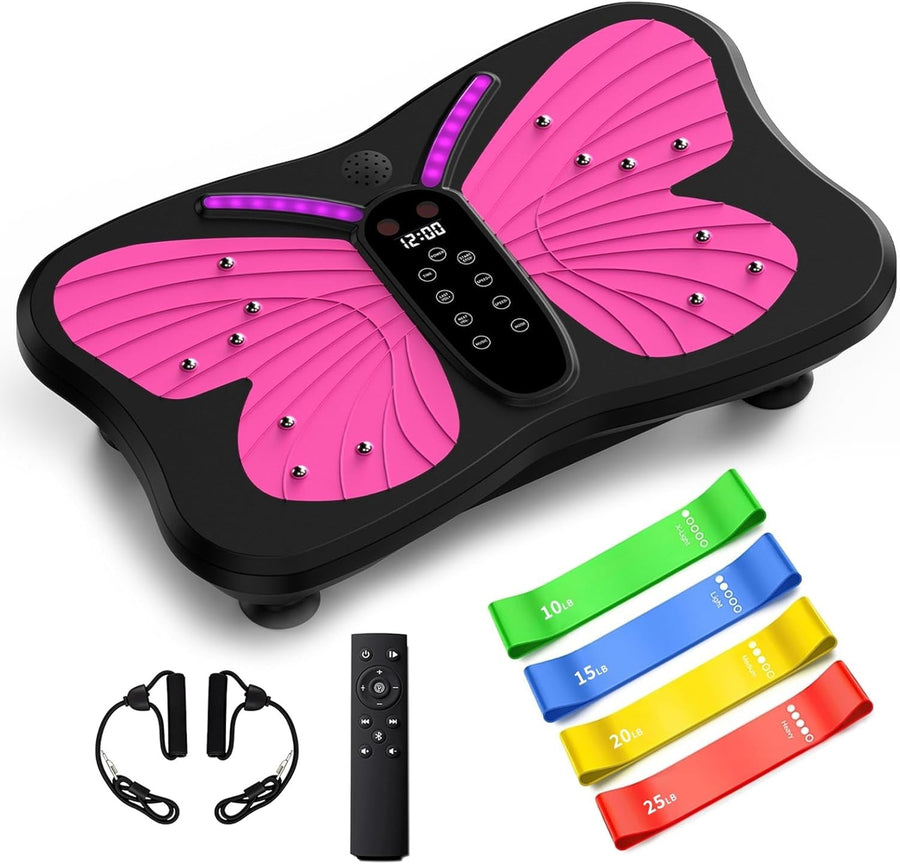 Vibration Plate Exercise Machine 3D Body Shaker 200 Speeds 400LB Home Gym