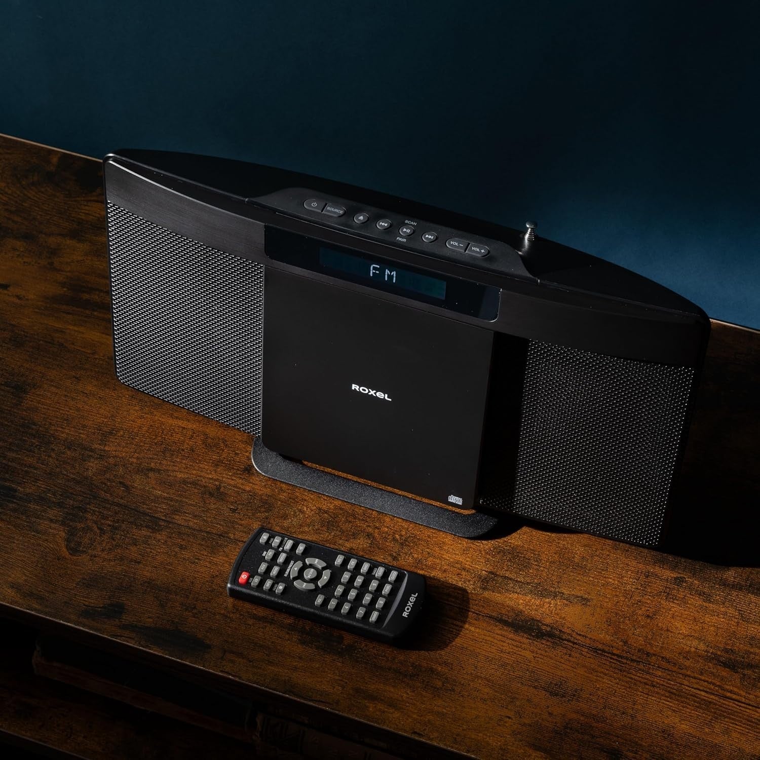 Compact HiFi System CD Player FM Radio Bluetooth USB AUX Remote