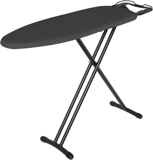 Classic Folding Ironing Board Dark Grey Adjustable Height with Iron Rest
