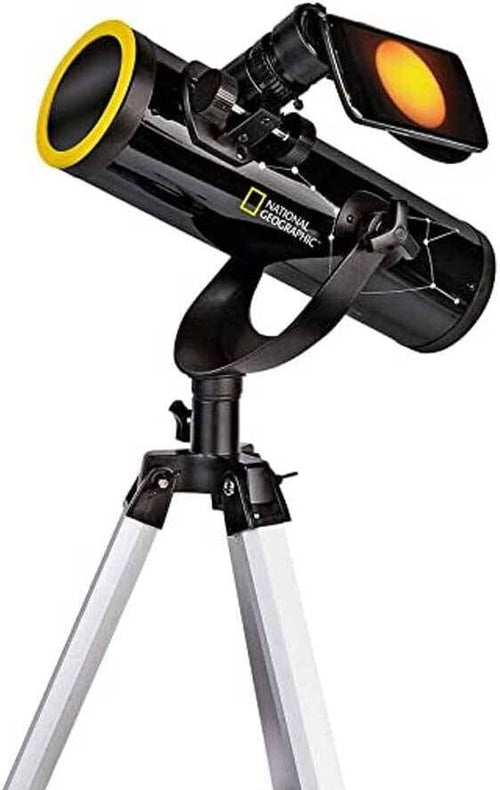 Beginner Reflector Telescope 76mm 350mm AZ Mount Sun Filter Kit