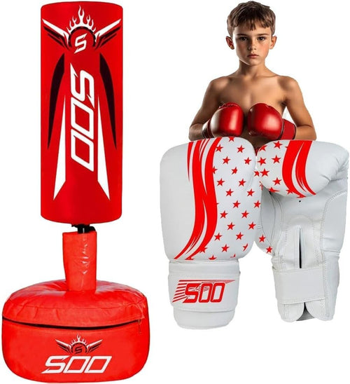 Kids Adjustable Boxing Bag 3ft–4ft Junior MMA Karate Training Set