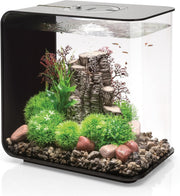 30L Acrylic Aquarium with LED Lights & 5-Step Filtration - Black
