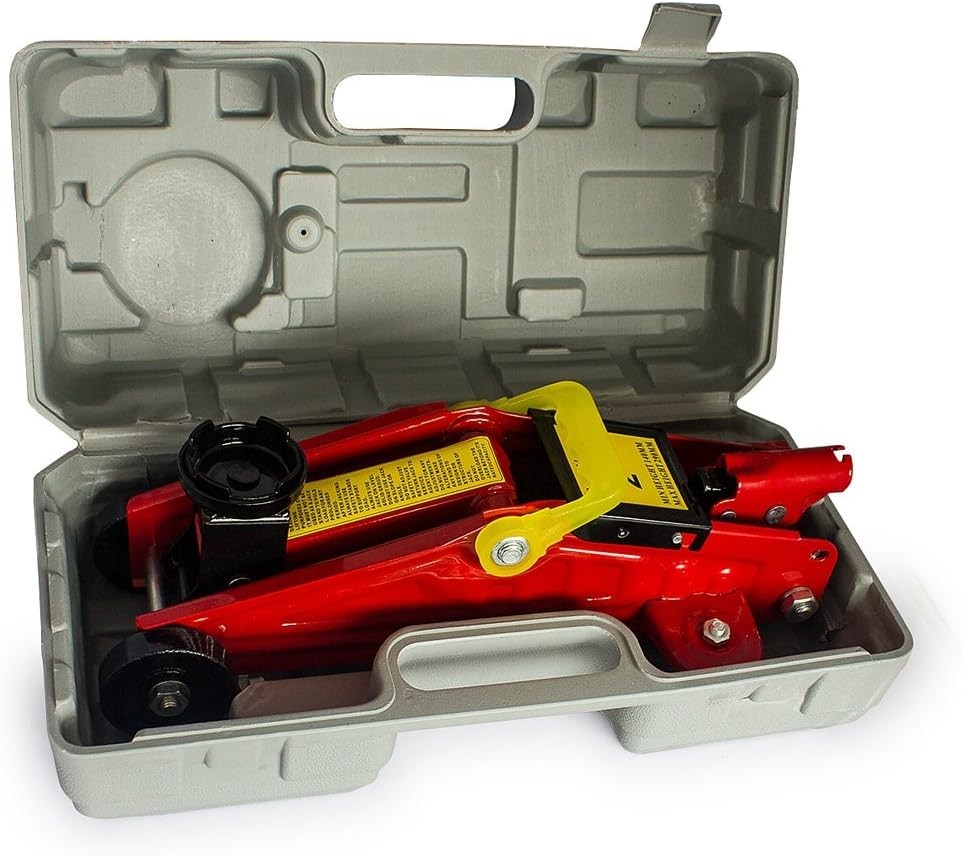 2 Ton Hydraulic Trolley Floor Jack Heavy Duty Car Lift 140–290mm Garage Yellow