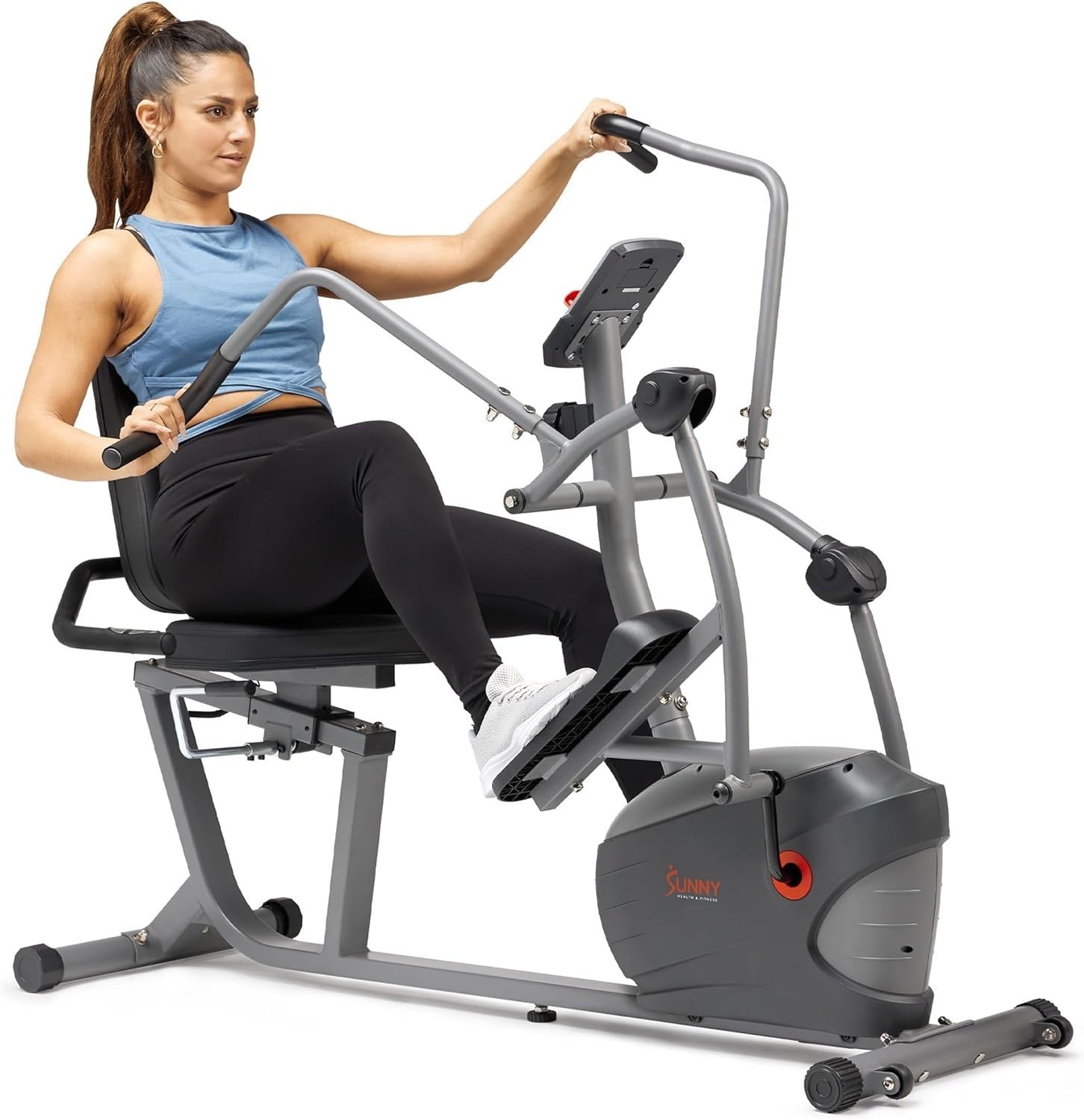 Elliptical Bike Magnetic Bluetooth LCD Heart Rate Full Body Home Fitness