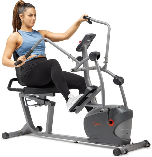 Elliptical Bike Magnetic Bluetooth LCD Heart Rate Full Body Home Fitness