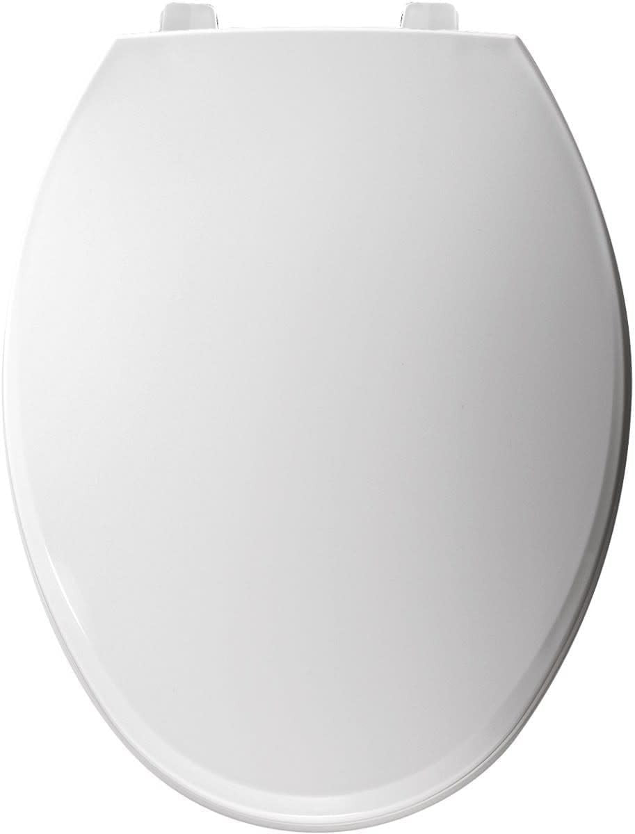 Elongated White Bidet Toilet Seat Soft Close Adjustable Water Spray