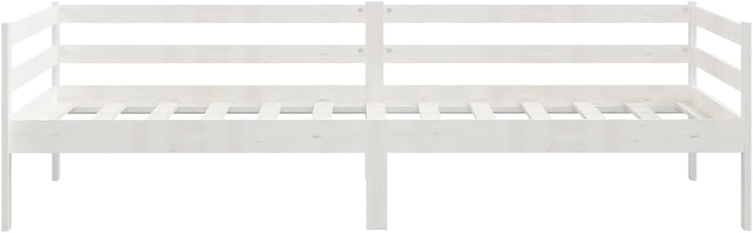 White Pine Wood Daybed Frame 90x200cm – Sofa Bed for Guest Room or Lounge