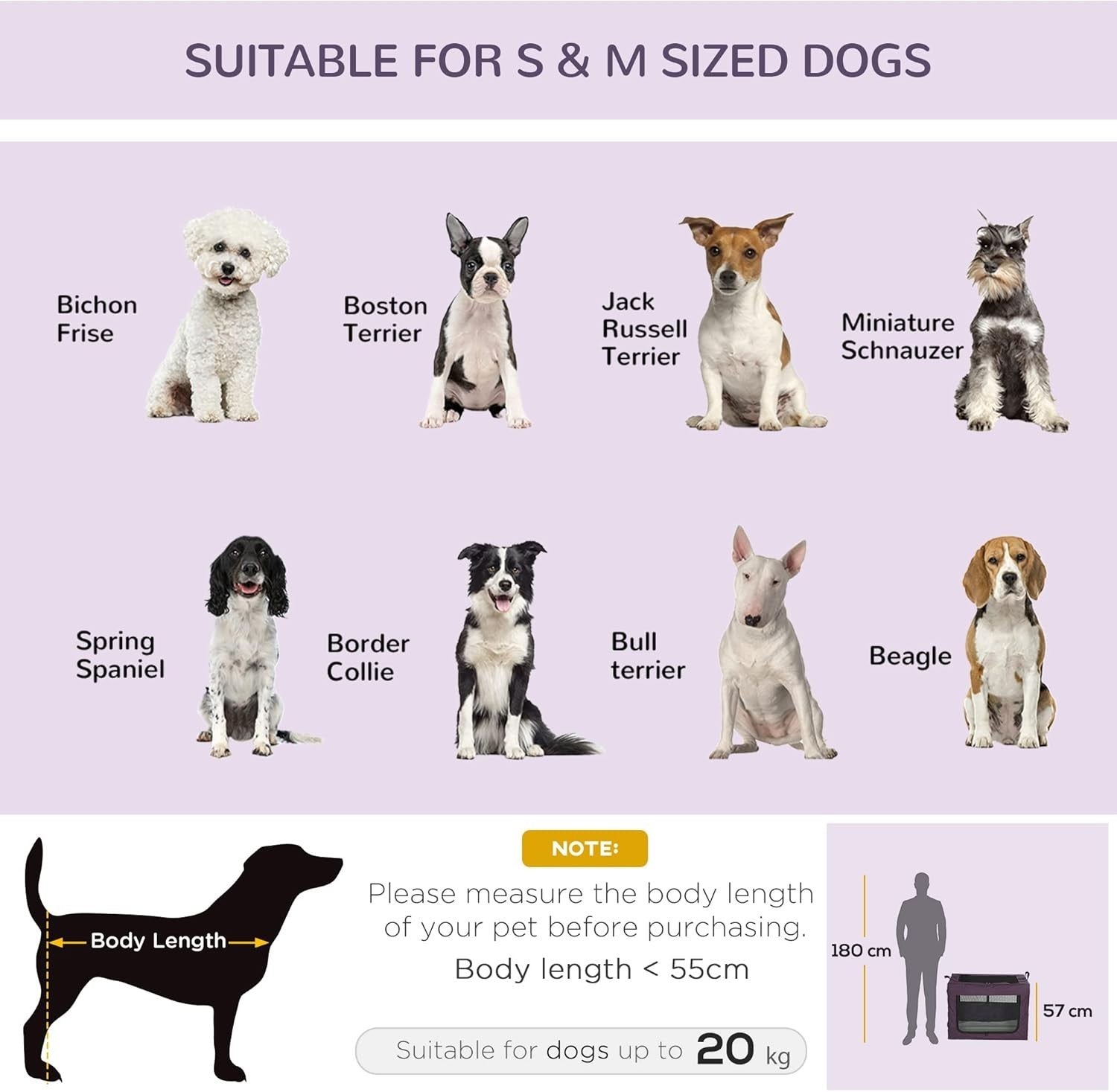 Soft Pet Carrier Crate with Cushion & Mesh Doors – Portable Travel Bag