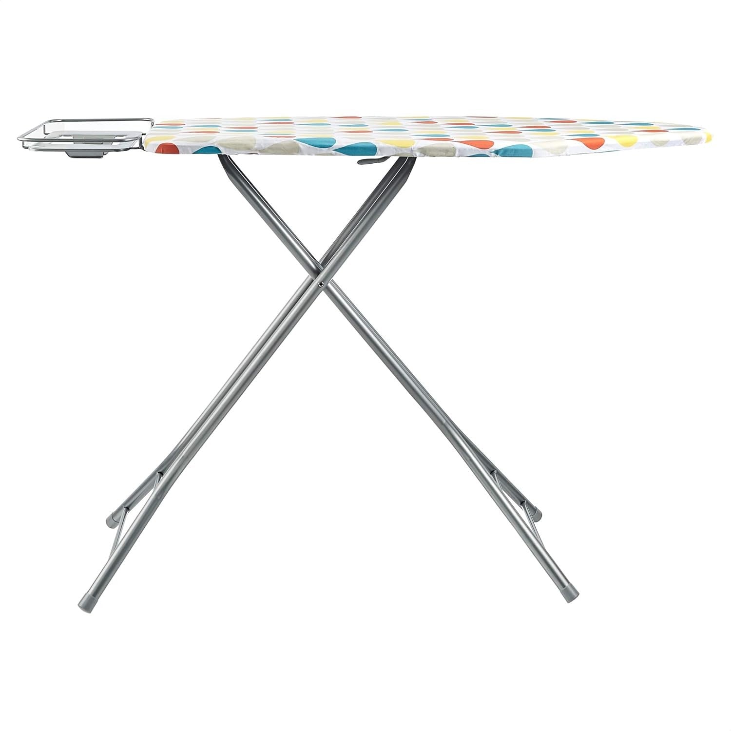 Large Ironing Board Adjustable Height Foldable H-Frame Steel 122x43cm