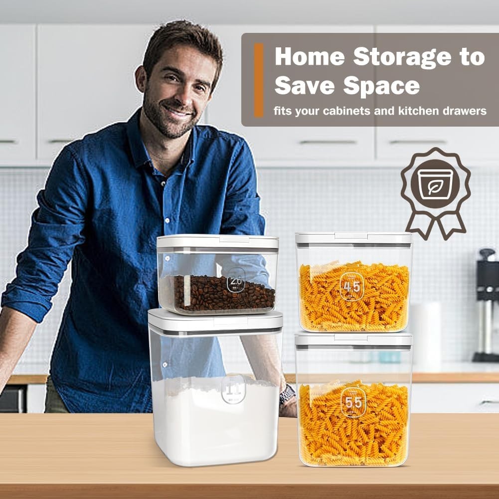 10kg Rice Storage Container Airtight 11L Cereal Flour Box Cup