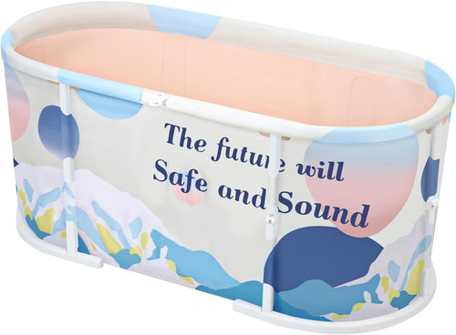 Portable 45" Foldable Bathtub Adult Family Spa Tub Freestanding