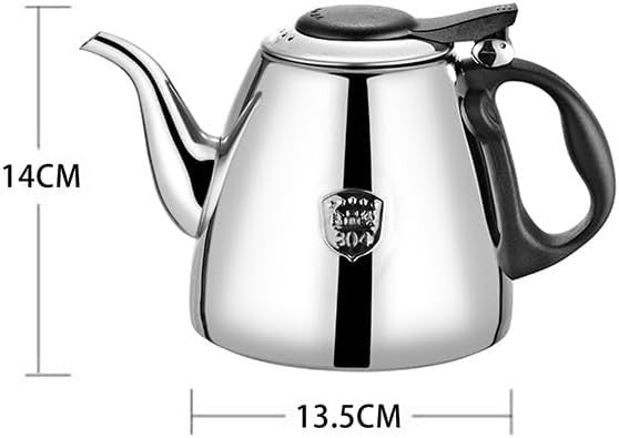 Stainless Steel Teapot 1.2L Stove Top Tea Coffee Pot Heat Resistant Handle