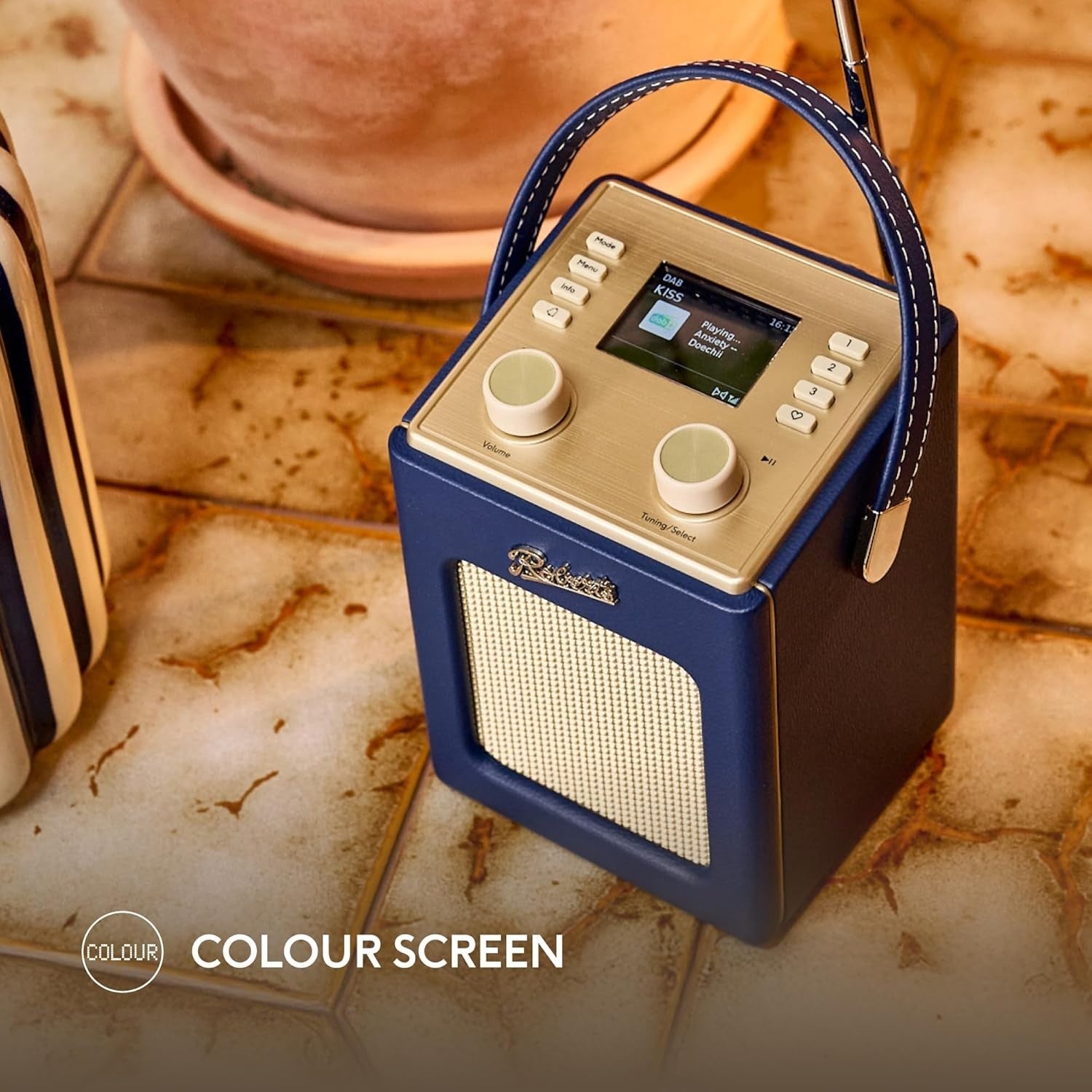 Portable DAB+/FM Radio with Bluetooth, Dual Alarms & Retro Sound