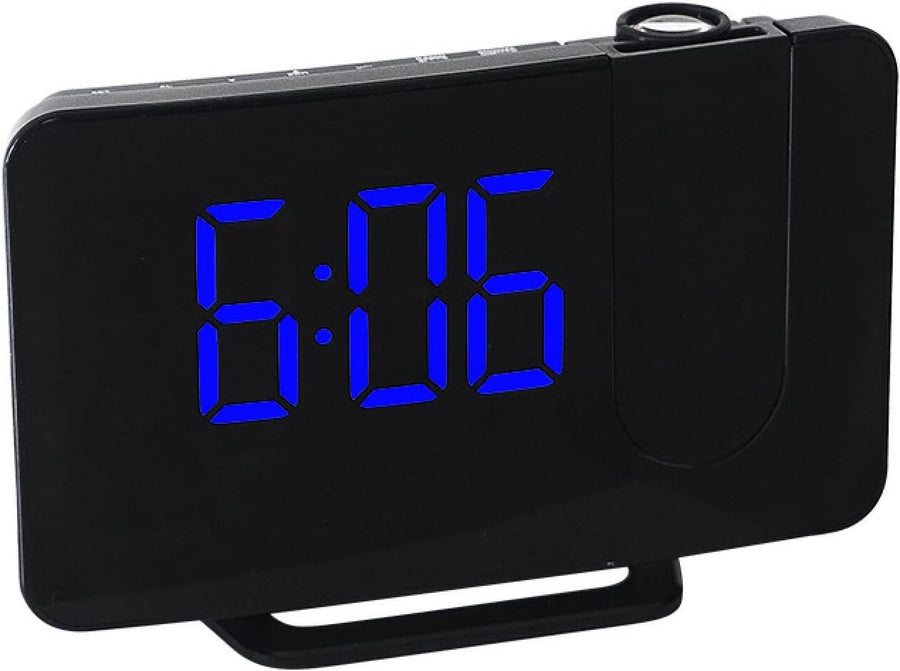 Projection Alarm Clock LED Digital FM Radio Snooze USB Desk Clock