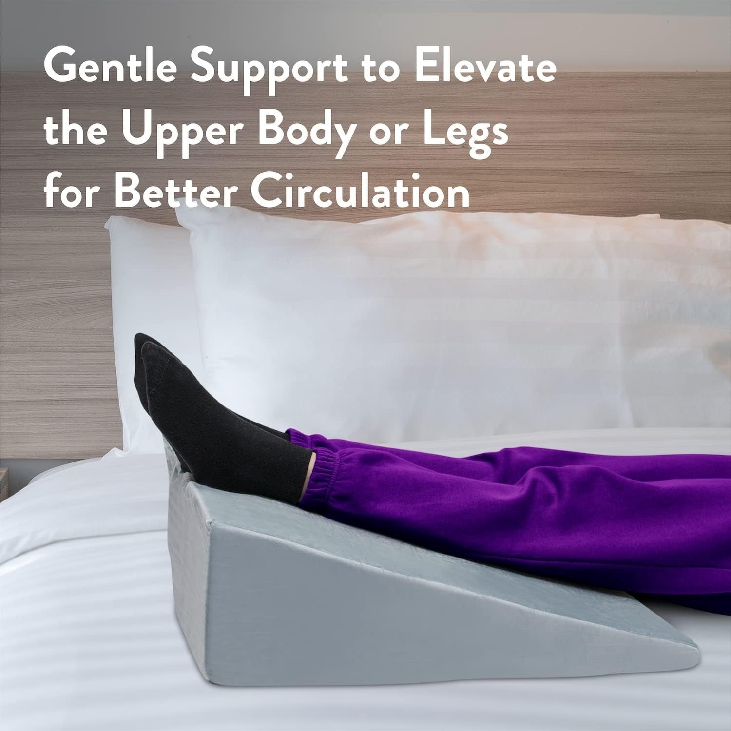 Orthopaedic Bed Wedge Pillow Memory Foam Adjustable Back Leg Support