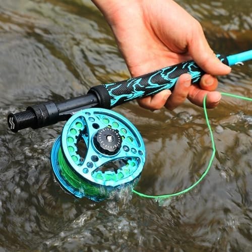 Fly Fishing Combo 9ft Carbon Rod & Reel Kit with Case & Flies