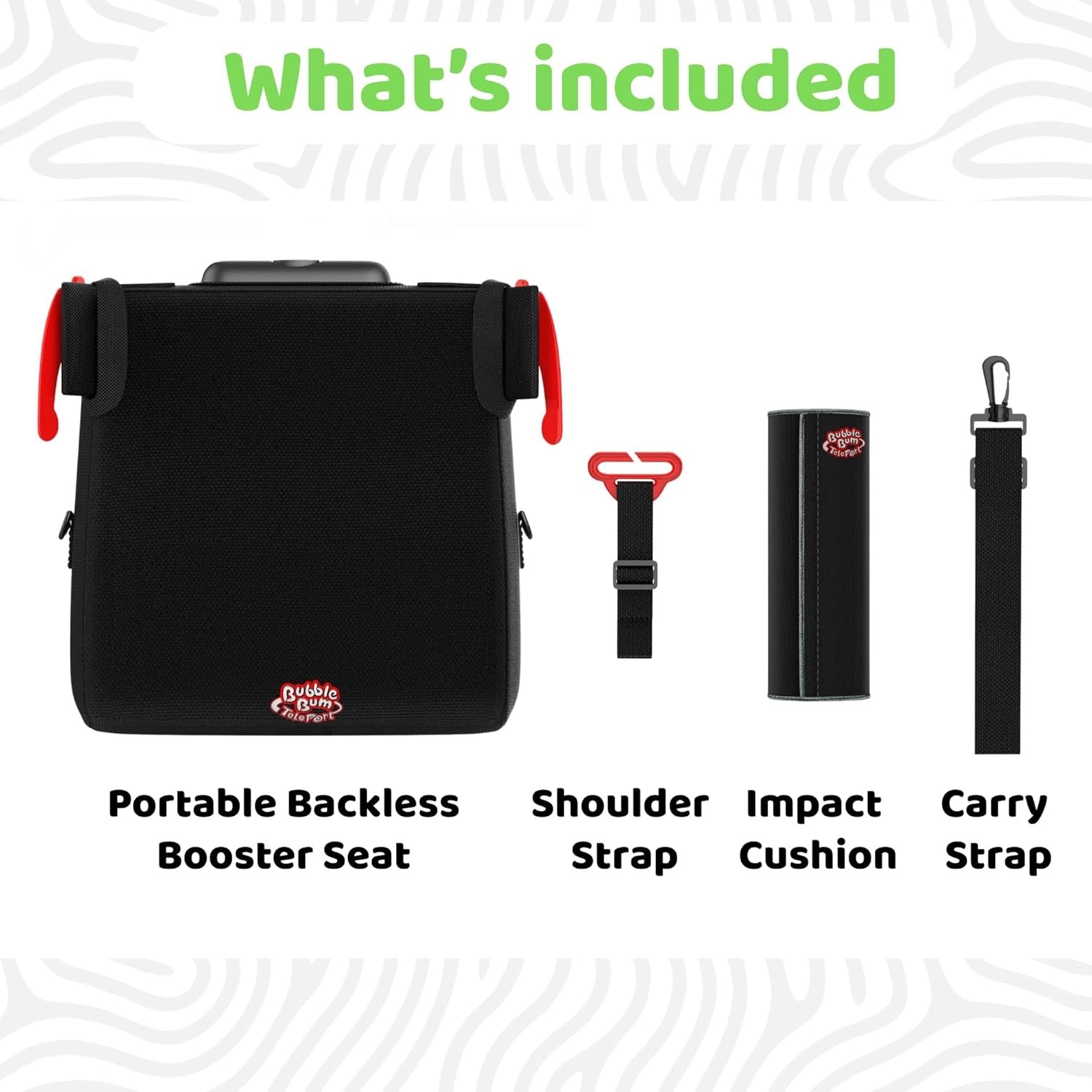 Portable Booster Car Seat Backless Foldable Travel Seat R129 125–150cm