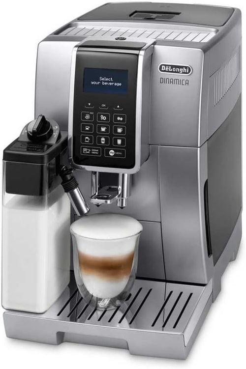 Automatic Bean-to-Cup Coffee Machine Milk Frother 1.8L LatteCrema 1450W Silver
