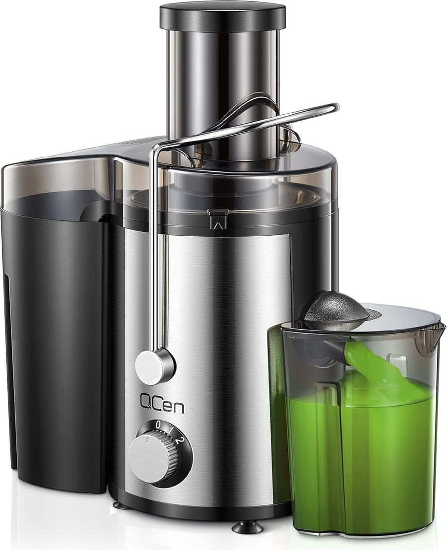 800W Centrifugal Juicer 76mm Wide Chute Whole Fruit 2 Speed Steel Easy Clean