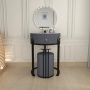 Dressing Table Mirror 7 Drawers Makeup Vanity Set Stool Bedroom Furniture
