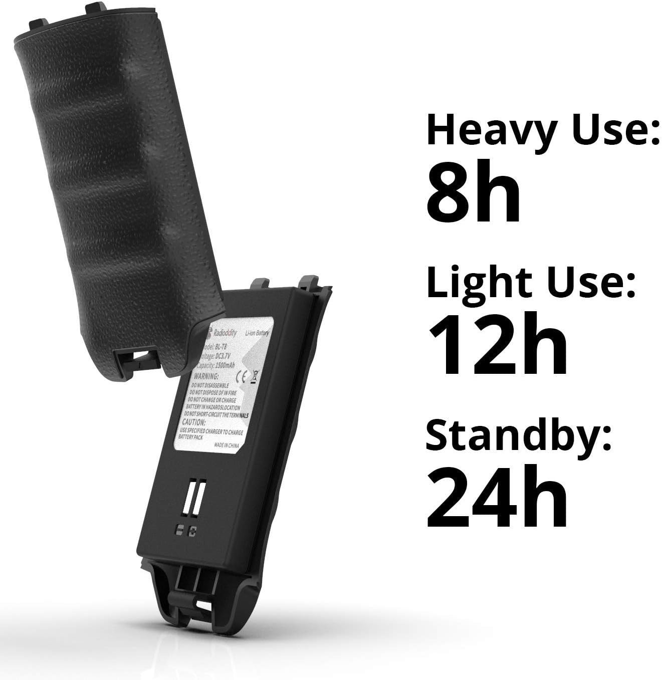 Radioddity PR-T1 PMR446 Walkie Talkie Set 4 Pack LCD Display 4km Range