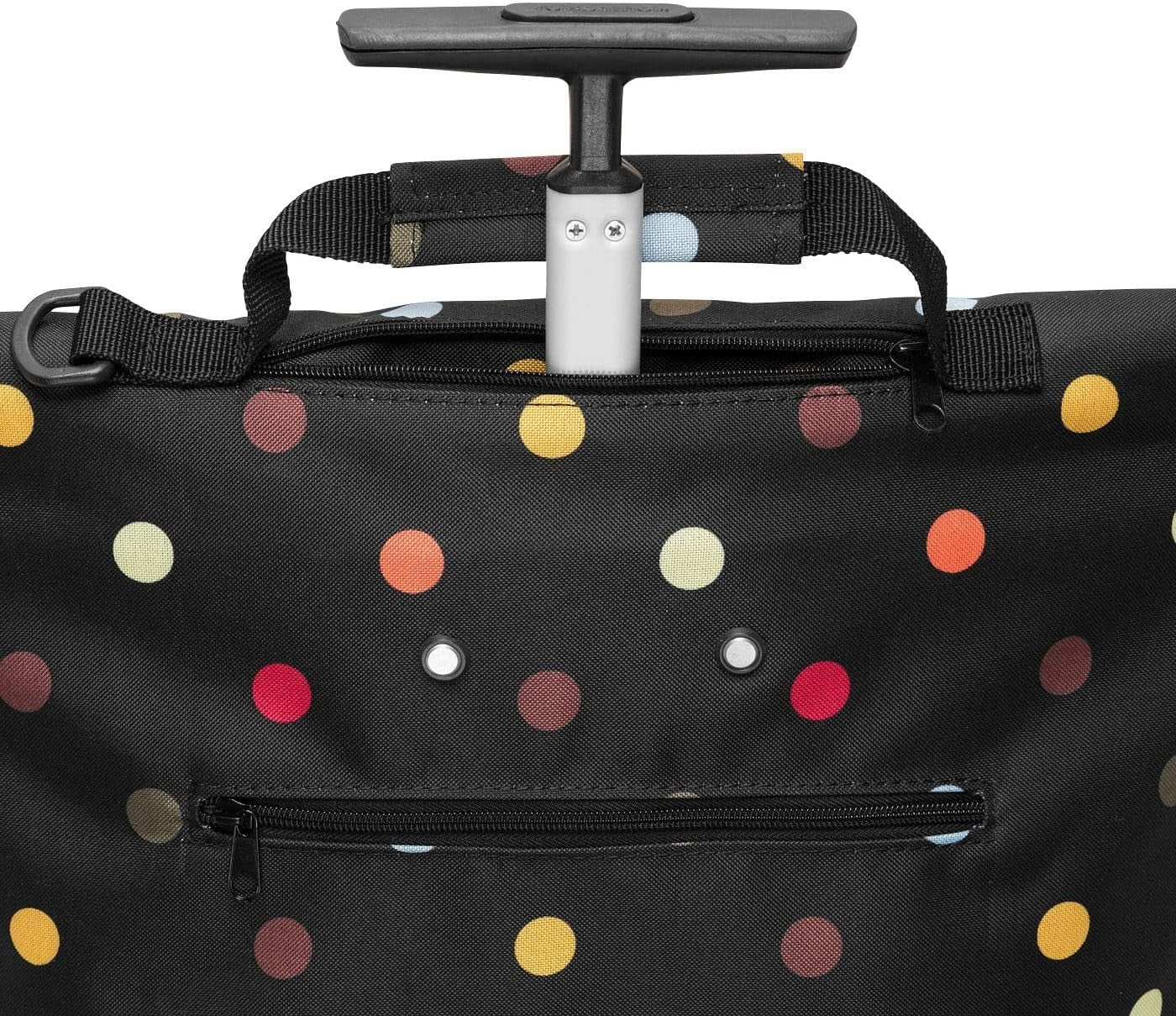 43L Reisenthel Trolley Bag with Dots Pattern, 2 Wheels & Telescopic Handle