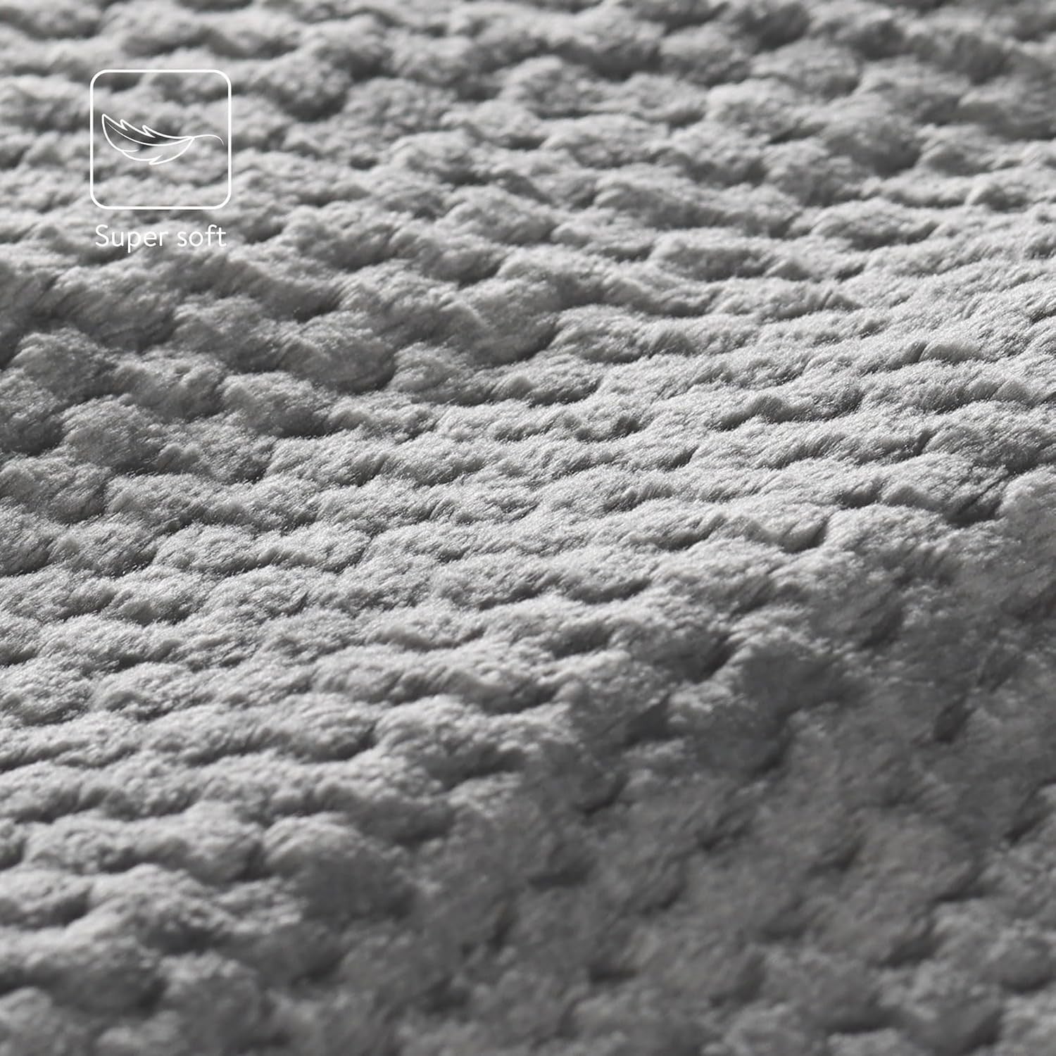 Electric Heated Throw Blanket Waffle Texture 3 Heat Auto Off Washable 180x130