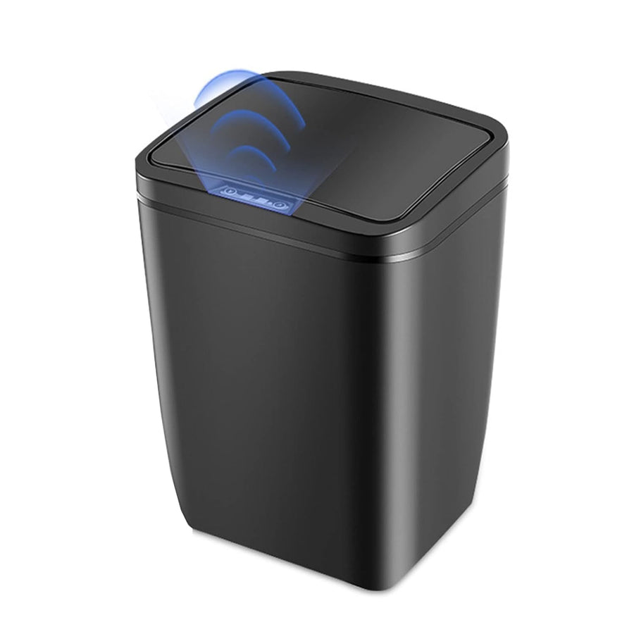 12L Automatic Sensor Bathroom Kitchen Bin Touchless ABS Black