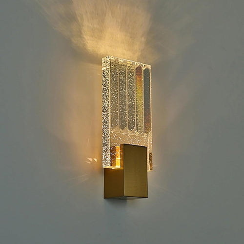 Gold Crystal LED Wall Sconce Modern Nordic Light for Bedroom Hallway