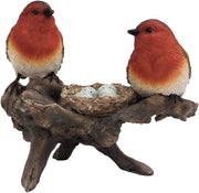 19cm Robin Bird Ornament – Hand-Painted Resin Garden Statue, Frost-Resistant