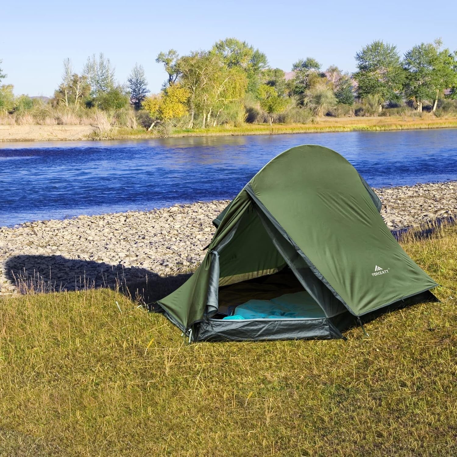 Ultralight 1-2 Person Camping Tent Waterproof 2 Door Backpacking