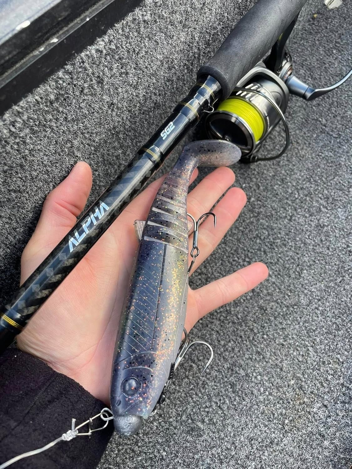 1.98m Jerkbait Baitcast Rod 30-100g Carbon Predator Fishing Pike Musky