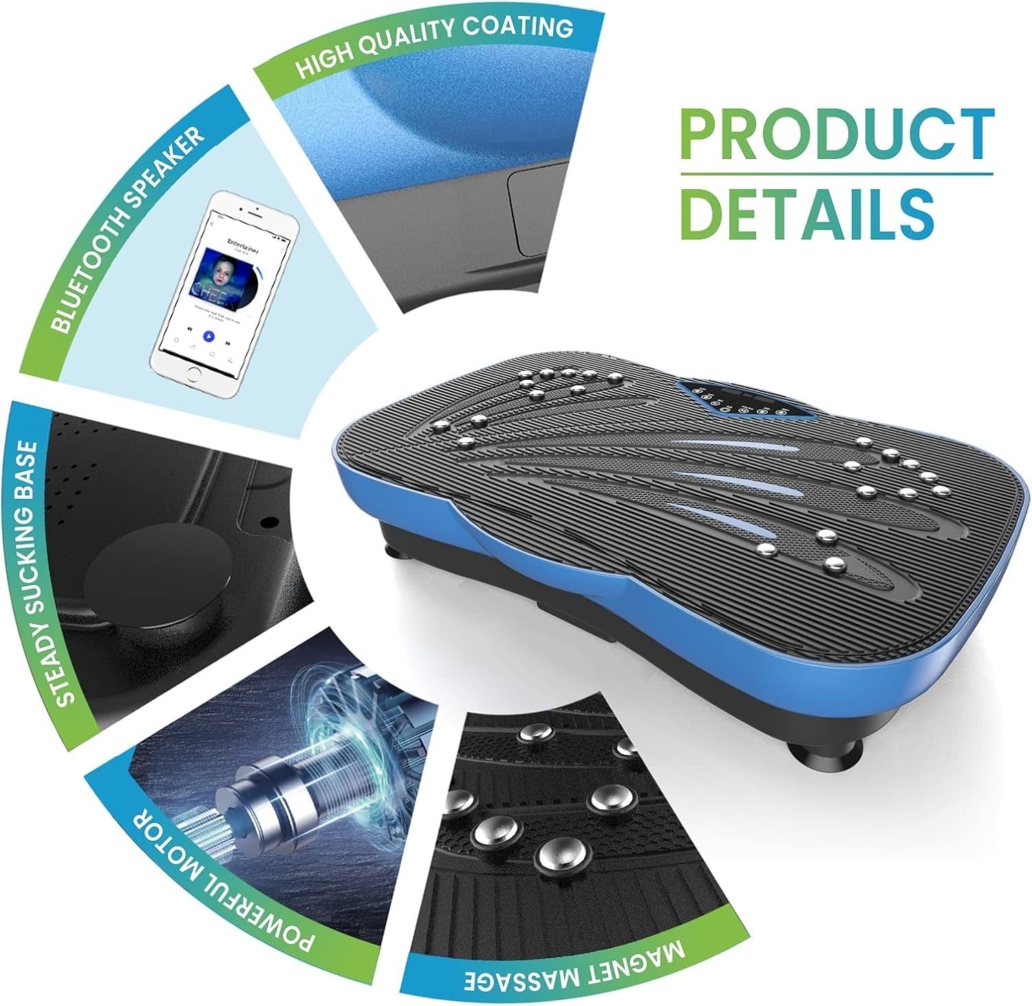 Professional Vibration Plate Power Platform 199 Speeds Bluetooth