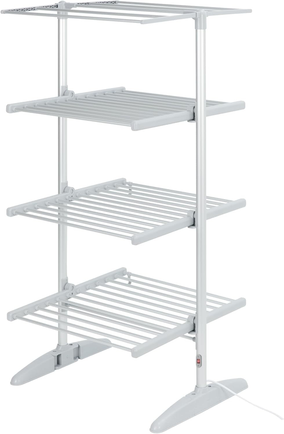 4 Tier Electric Heated Clothes Airer Folding Dryer Rack 300W Indoor Outdoor