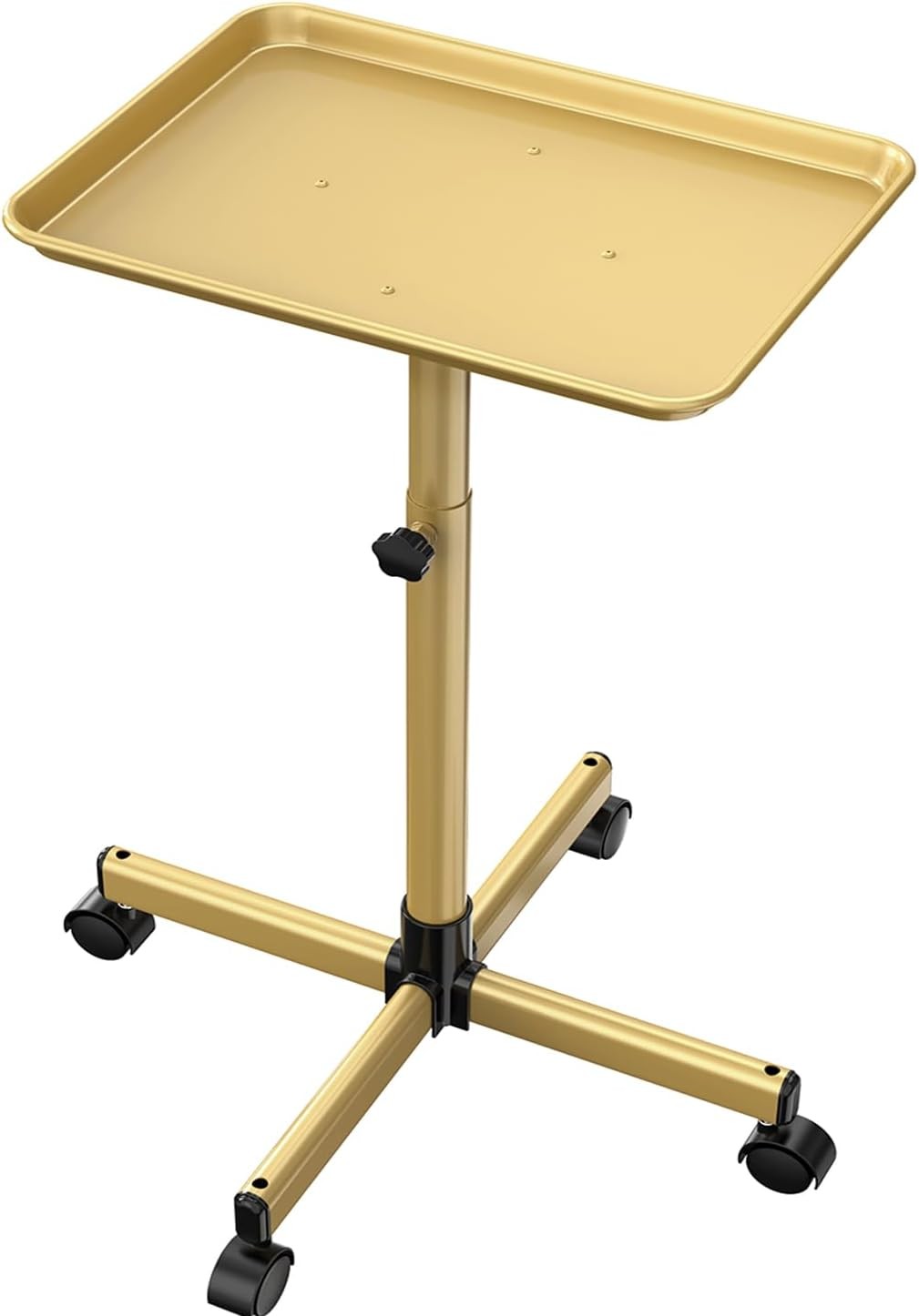 Salon Tray Cart Adjustable Height Rolling Tattoo Spa Trolley with Wheels