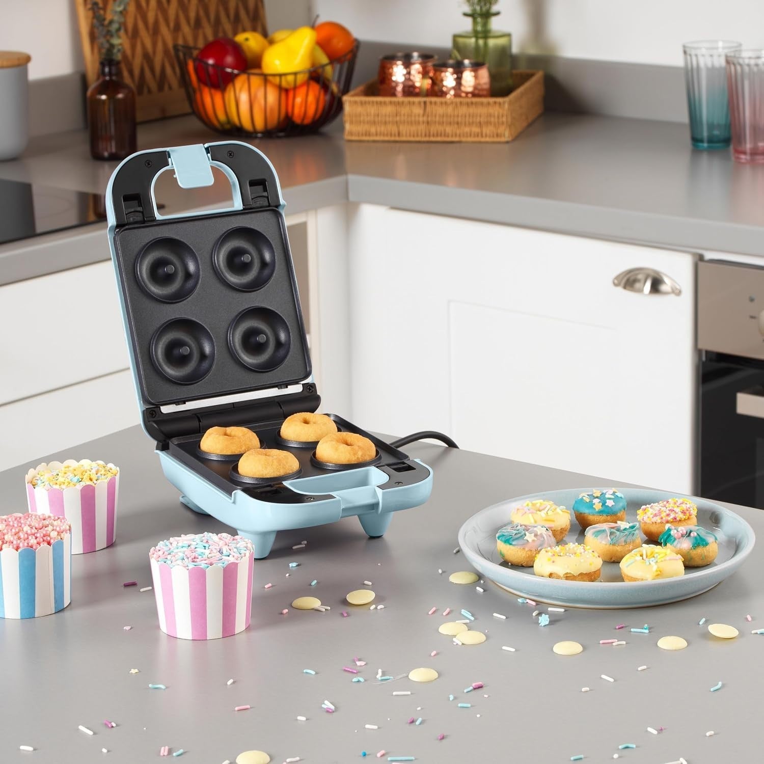 3-in-1 Mini Treat Maker | Doughnuts, Cake Pops & Waffles | Non-Stick