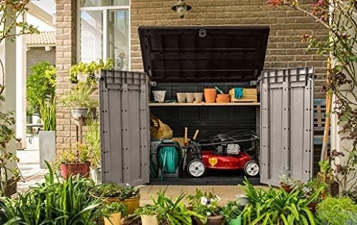 Outdoor Storage Shed 1200L Heavy Duty Waterproof Bin & Garden Equipment Box