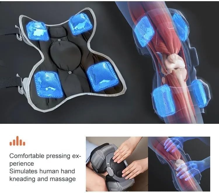 Heated Knee Massager Infrared Vibration Brace for Arthritis & Joint Pain