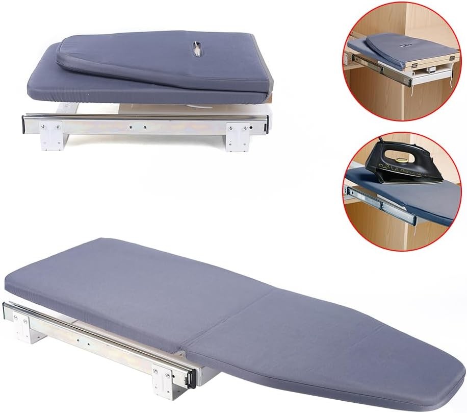 Foldable Tabletop Ironing Board Wall Mounted Compact Heat Resistant Grey