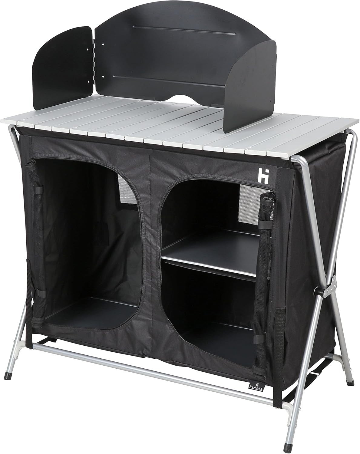 Foldable Camping Kitchen Unit Stove Storage Portable Outdoor Cooking Station